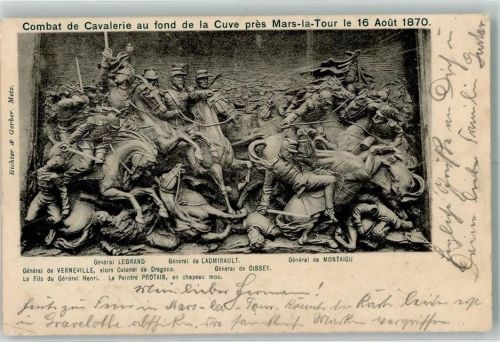 General Legrand , Ladmirault und Montaigu Deutsch-Französischer Krieg Krieger Denkmal