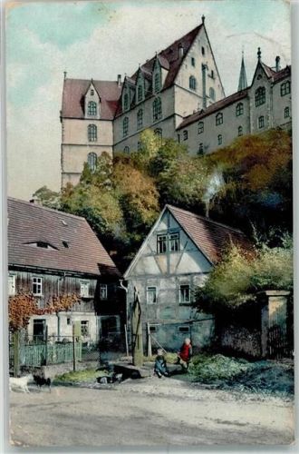 Meißen 1908 Photochromie Nr. 1535 Albrechtsburg