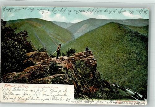 Bad Blankenburg 1903 Der Griesbachfelsen Verlag Louis Glaser