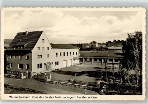 58452 W5810 Bommern Foto AK Haus des Bundes Freier ev. Gemeinden