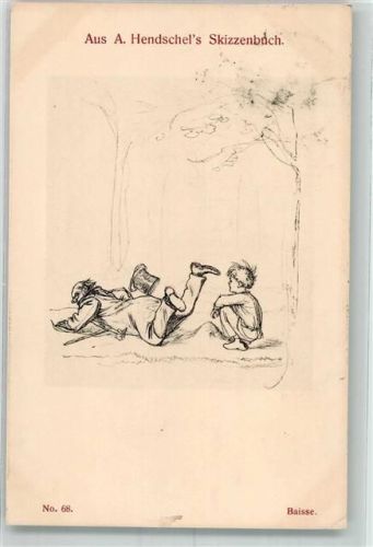 1912 Nr. 68 Verlag Martin Rommel, Baisse Streiche