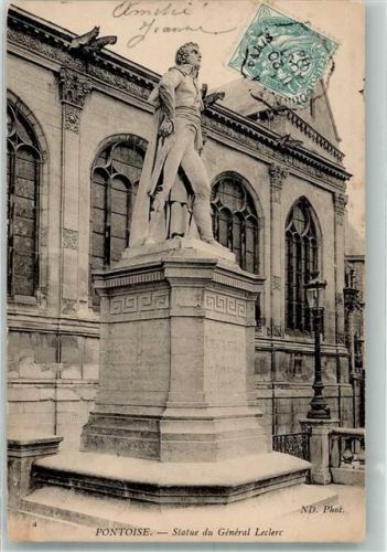 Pontoise Denkmal General Leclerc Briefmarke Bildseite