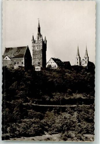 Bad Wimpfen mit Stadtkirche und Blauer Turm Foto Original aus Archiv eines Ansichtskartenverlags