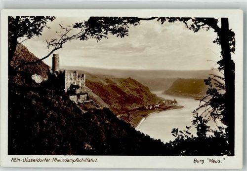St. Goarshausen Burg Maus Köln-Düsseldorfer Rheindampfschiffahrt