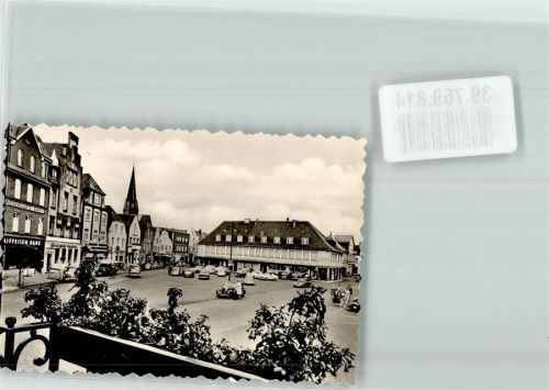 Lingen Marktplatz Auto Foto Original aus Archiv eines Ansichtskartenverlags