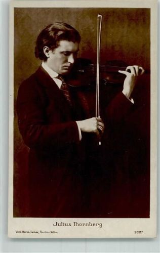 Julius Thornberg mit Geige Verlag Herm. Leiser Berlin 9887