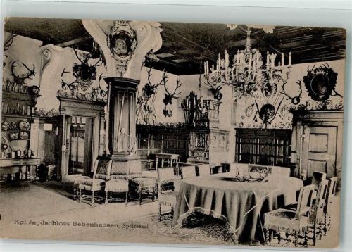 Bebenhausen 1914 Schloss Speisesaal