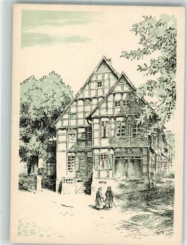 Enger 1948 sign. Büsemeyer, G. Kirchplatz