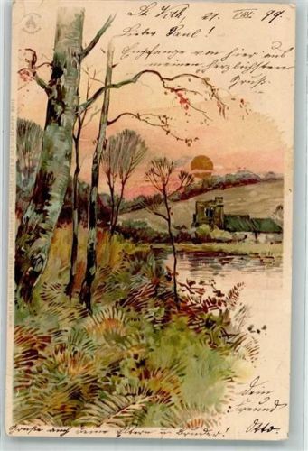 1899 Sonnenschein Serie IV Landschaft