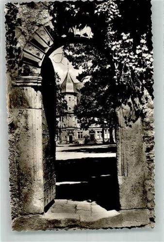 Barntrup Schloss Ort handschriftlich Foto Original aus Archiv eines Ansichtskartenverlags