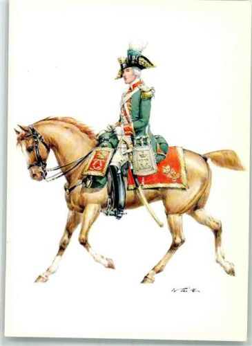 Herzogtum Württemberg 1782 - Leichte Jäger Garde Uniform sign. W. Tritt Serie II Nr. 19102