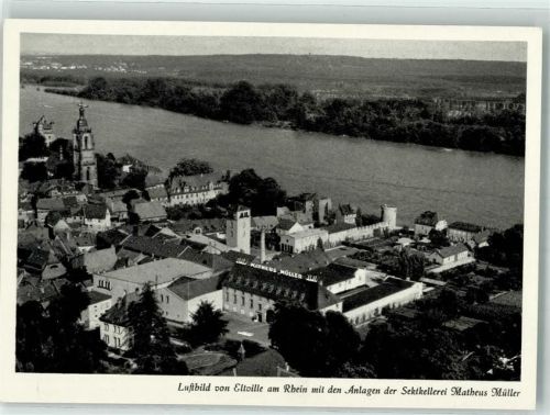 Eltville Fliegeraufnahme Sektkellerei M. Müller