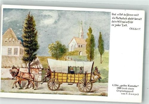 sign. Zumpe F. Die gelbe Kutsche 1809 Bild 4