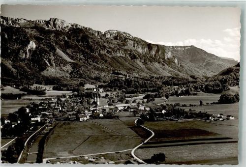 Aschau Fliegeraufnahme Ort handschriftlich Foto Original aus Archiv eines Ansichtskartenverlags