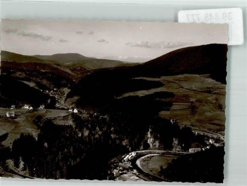 Schwarzenberg Vogelschau Ort handschriftlich Foto Original aus Archiv eines Ansichtskartenverlags