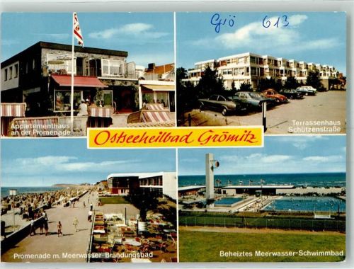 Grömitz Terrassenhaus Schützenstrasse Appartementhaus an der Promenade Schwimmbad