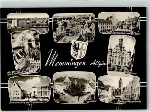 Memmingen Rathaus Marktplatz Krankenhaus Schrannenplatz