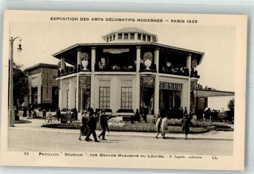 Paris 1925 Exposition des Arts Decoratifs Modernes Pavillon des Grands magasins du Louvre