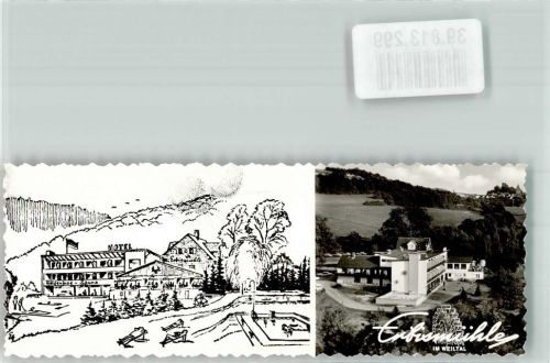 Altweilnau Hotel Erbismühle Foto Original aus Archiv eines Ansichtskartenverlags