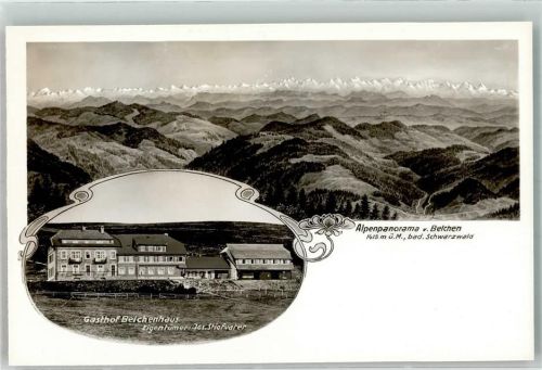 Belchen Gasthaus Hotel Belchenhaus mit Alpenpanorama Jugendstil