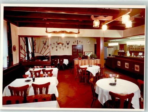 Burghaun Gasthaus zum Engel Gaststube mit Theke Foto Original aus Archiv eines Ansichtskartenverlags Ort handschriftlich