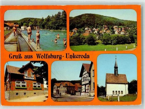 Wolfsburg-Unkeroda Schwimmbad Gasthaus Waldfrieden Hauptstrasse