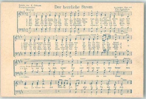 Text und Melodie des Liedes Der herrliche Strom von Gebhardt und Gantenbein