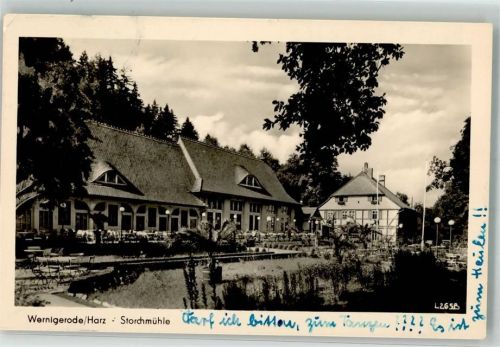 Wernigerode 1957 Gasthaus Storchmühle 10 Jahre Feriendiesnt FDGB