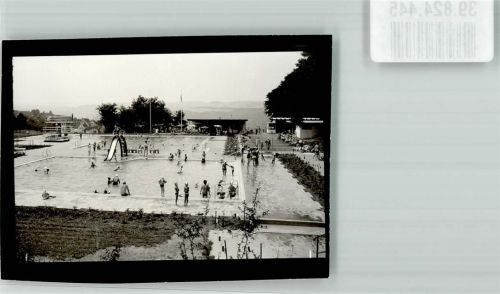 Unnau Schwimmbad Ort handschriftlich Foto Original aus Archiv eines Ansichtskartenverlags