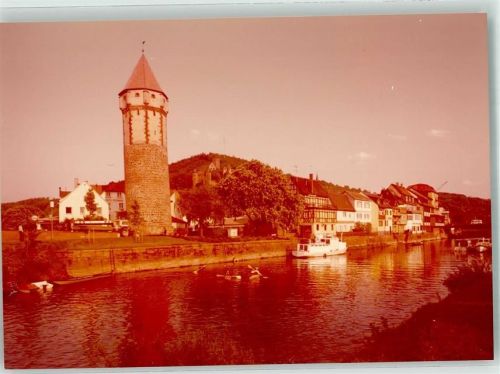 Wertheim Stadttor Aussichturm Ort handschriftlich Foto Original aus Archiv eines Ansichtskartenverlags