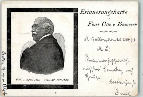 1898 Trauerkarte Erinnerungskarte