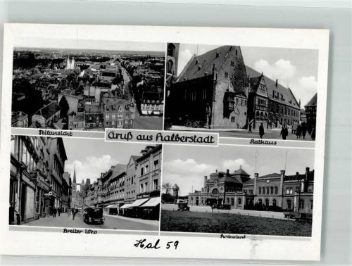 Halberstadt Rathaus Bahnhof Breiter Weg