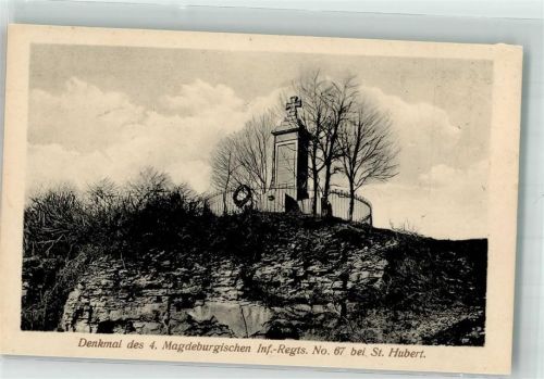 Gravelotte Denkmal des 4. Magdeburger Inf.-Regt. No. 67 bei St. Hubert Reichseinigungskriege
