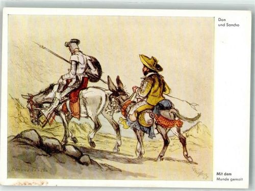 Don und Sancho sign. Cefischer Dennoch Verlag Nr.2105