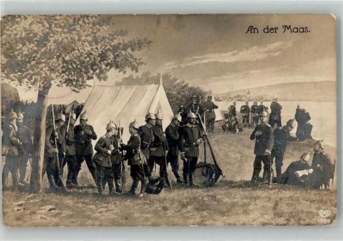 1914 An der Maas Uniform Pickelhaube EAS 1589
