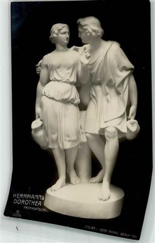 1911 Scan verzogen Herrmann und Dorothea von F.Hentschel