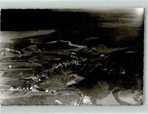 Heimbach Fliegeraufnahme Ort handschrfitlich Foto Original aus Archiv eines Ansichtskartenverlags