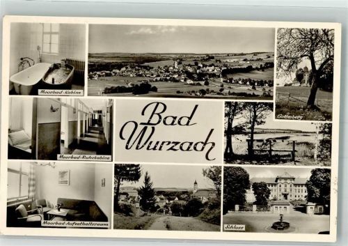 Bad Wurzach 1953 Schloss gottesberg Kirche Moorbad Notopfer Marke Berlin