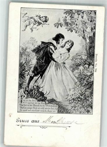 1900 Frau Paar Spruch