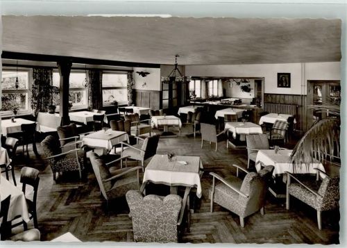 Steibis Gasthof Pension Gasthaus Goldenes Kreuz Gastraum Foto AK