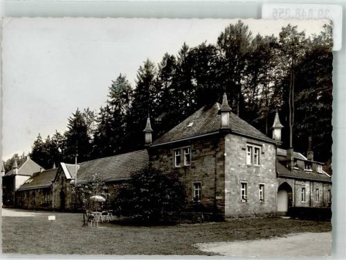 Waldleiningen Sanatorium Schloss Ort handschriftlich Foto Original aus Archiv eines Ansichtskartenverlags