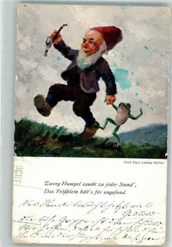 1929 Frosch sign. Lothar Müller Verlag Oppel & Hess Nr. 1260