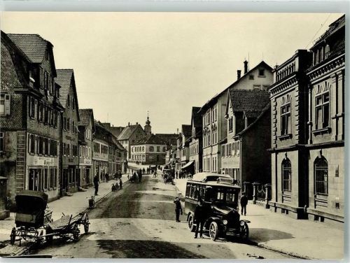 Crailsheim Repro Wilhelmstraße Postamt Postbus Metz-Aufnahme