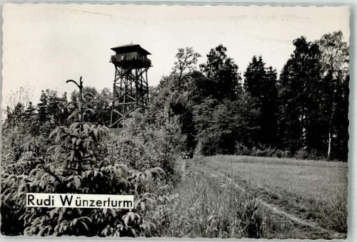 Wald-Michelbach Aussichtsturm Rudi Wünzerturm Ort handschriftlich Foto Original aus Archiv eines Ansichtskartenverlags