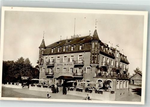 Heiligenberg Hotel Winter Foto AK