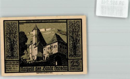 Lobeda 1921 25 Pfennig Lobdeburg Schloss