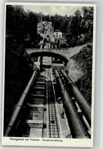 76596 W7564 Forbach , Baden - Murgwerk Druckrohrleitung