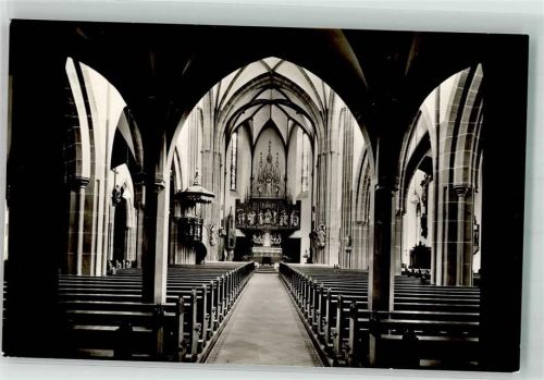 Tauberbischofsheim Inneres der Kirche St. Martin Fotograf Heer