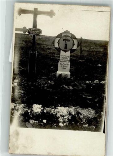 1915 Grab für Landser des Reserve-Infanterie-Regimentes 2 WK I