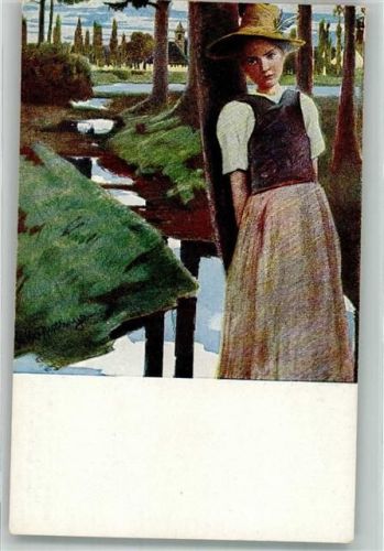 Nr. 72 sign. Keller-Reutlingen : Die Amper Frauenbildnis